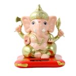 Solar-Powered Dancing Ganesha Idol – Decorative Lord Ganpati Showpiece with Movement - Sleeve Design by Nari Haat, ...