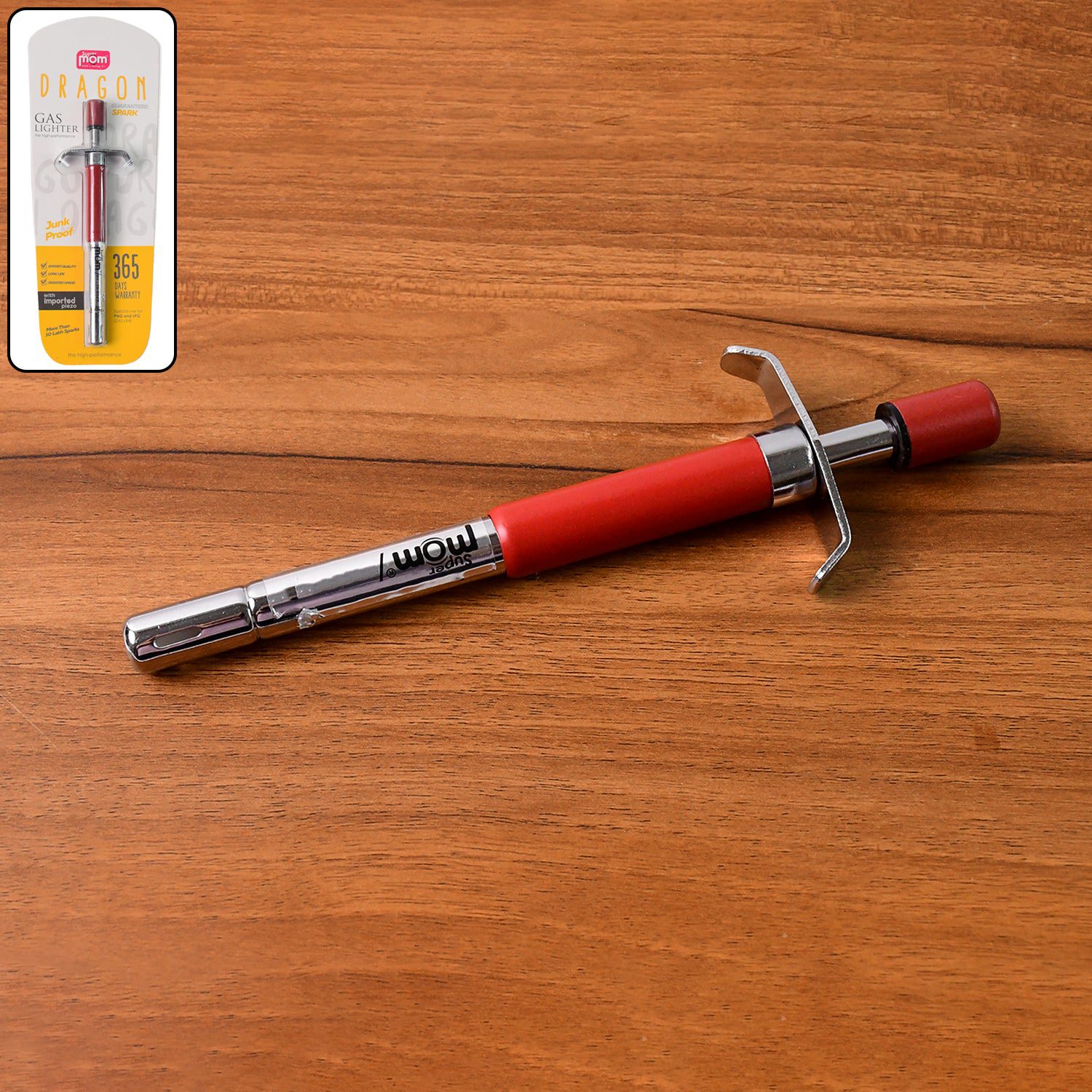 Gas-Lighter-01.jpg Supermom Dragon Gas Lighter (1 Pc) - Front View by Nari Haat, Indian ethnic wear, women clothing, designer suit