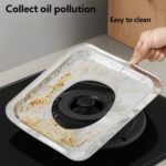 Aluminum Gas Stove Burner Protector Covers (10 Pc / 23x23 cm) - Full Detail by Nari Haat, Indian ethnic wear, women c...