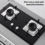 Aluminum Gas Stove Burner Protector Covers (10 Pc / 23x23 cm) - Closeup Embroidery by Nari Haat, Indian ethnic wear, ...