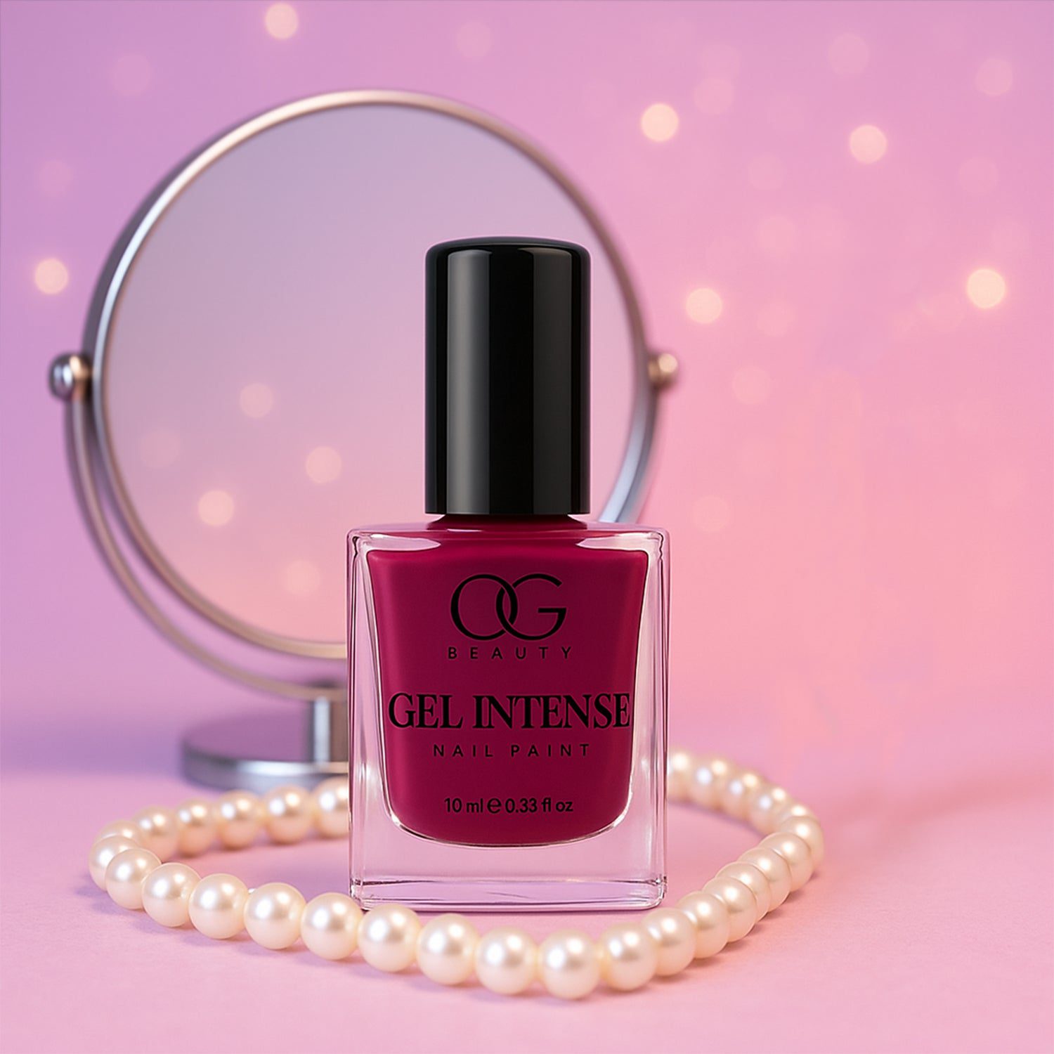 Gel-Intense-Nail-Paint-01_1d898b70-9b98-498d-a92a-aa5a0107f638.jpg OG Beauty Burgundy Plum Gel Intense Nail Polish (1 Pc / 10 ML) - Front View by Nari Haat, Indian ethnic wear, women c...