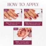 OG Beauty Burgundy Plum Gel Intense Nail Polish (1 Pc / 10 ML) - Closeup Embroidery by Nari Haat, Indian ethnic wear,...