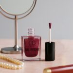 OG Beauty Burgundy Plum Gel Intense Nail Polish (1 Pc / 10 ML) - Neckline Detail by Nari Haat, Indian ethnic wear, wo...