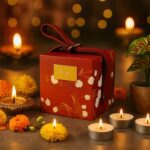 Luxury Gift Packaging Box with Leather Strap - Back View by Nari Haat, Indian ethnic wear, women clothing, designer suit