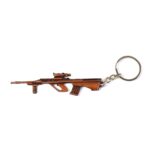 Metal Gun Shape Keychain (1 Pc) - Sleeve Design by Nari Haat, Indian ethnic wear, women clothing, designer suit