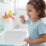 Kids Toothbrush and Water Gun Toy Set - Neckline Detail by Nari Haat, Indian ethnic wear, women clothing, designer suit