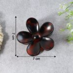 Elegant Plastic Flower Hair Clip (1 Pc / Mix Color) - Fabric Detail by Nari Haat, Indian ethnic wear, women clothing,...