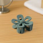 Flower Shaped Hair Claw Clip – 1 Pc - Fabric Detail by Nari Haat, Indian ethnic wear, women clothing, designer suit