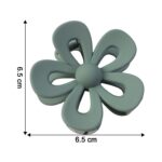 Flower Shaped Hair Claw Clip – 1 Pc - Back View by Nari Haat, Indian ethnic wear, women clothing, designer suit