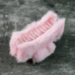 Big-Size Soft Faux Fur Hair Claw Clips (12 Pc) - Full Detail by Nari Haat, Indian ethnic wear, women clothing, design...