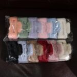 Big-Size Soft Faux Fur Hair Claw Clips (12 Pc) - Full Detail by Nari Haat, Indian ethnic wear, women clothing, design...