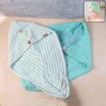 Premium Soft Microfiber Hair Drying Towel Wrap with Button Lock (1 Pc) - Front View by Nari Haat, Indian ethnic wear,...