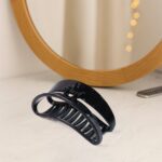 Plastic Hair Clamp Grip, Simple Matte Hair Barrette Clamp (12 Pc) - Neckline Detail by Nari Haat, Indian ethnic wear,...