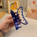 Plastic Hair Clamp Grip, Simple Matte Hair Barrette Clamp (12 Pc) - Full Detail by Nari Haat, Indian ethnic wear, wom...