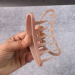 Plastic Hair Clamp Grip, Simple Matte Hair Barrette Clamp (12 Pc) - Back View by Nari Haat, Indian ethnic wear, women...