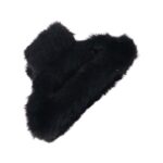 Big-Size Soft Faux Fur Hair Claw Clips (1 Pc) - Sleeve Design by Nari Haat, Indian ethnic wear, women clothing, desig...