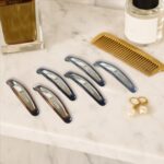 Hair Clips for Women & Girls - (6 Pc / Set) - Fabric Detail by Nari Haat, Indian ethnic wear, women clothing, designe...