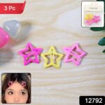 Star-Shaped Hair Clips for Girls - (3 Pc) - With Dupatta by Nari Haat, Indian ethnic wear, women clothing, designer suit