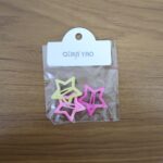 Star-Shaped Hair Clips for Girls - (3 Pc) - Fabric Detail by Nari Haat, Indian ethnic wear, women clothing, designer ...