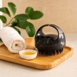 Scalp Massager Shampoo Brush Set - Neckline Detail by Nari Haat, Indian ethnic wear, women clothing, designer suit