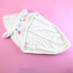 Cute Cartoon Hooded Hair Drying Towel Cap (1 Pc) - Closeup Embroidery by Nari Haat, Indian ethnic wear, women clothin...