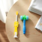 Kids Toothbrush and Hammer Toy Set - Fabric Detail by Nari Haat, Indian ethnic wear, women clothing, designer suit