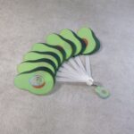 Foldable Pocket Fan with Keychain (1 Pc) - Closeup Embroidery by Nari Haat, Indian ethnic wear, women clothing, desig...