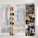 12 Grids Hanging Storage Bag (1 Pc / 12 Pocket / Mix Color) - Back View by Nari Haat, Indian ethnic wear, women cloth...