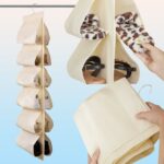 12 Grids Hanging Storage Bag (1 Pc / 12 Pocket / Mix Color) - Closeup Embroidery by Nari Haat, Indian ethnic wear, wo...