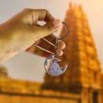 Devotional “Jai Shri Ram” Metal Keychain - (1 Pc) - Back View by Nari Haat, Indian ethnic wear, women clothing, d...