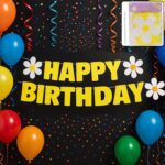 Happy Birthday Party Decoration Banner Set - Front View by Nari Haat, Indian ethnic wear, women clothing, designer suit