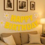 Happy Birthday Party Decoration Banner Set - Closeup Embroidery by Nari Haat, Indian ethnic wear, women clothing, des...
