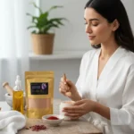 Blissful Balance Kumkumadi Soap – Ayurvedic Soap with Saffron, Kumkumadi Oil & Sandalwood for Bright, Clear & Glowi...