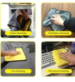 Azwian Super Soft Microfiber 500 GSM Cleaning Cloth – Multicolor 40x30 cm Ultra-Absorbent Cleaning Towel for Kitche...