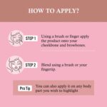 Premium Color Strokes Shimmer Highlighter (1 Pc) - Back View by Nari Haat, Indian ethnic wear, women clothing, design...