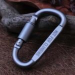 Premium Heavy-Duty Metal Carabiner Hook with Screw Lock (1 Pc) - Neckline Detail by Nari Haat, Indian ethnic wear, wo...