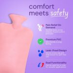 Premium Quality Rubber Hot Water Bag (31 x 19 Cm / 1 Pc) - Full Detail by Nari Haat, Indian ethnic wear, women clothi...