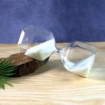 Elegant Glass Hourglass Sand Timer (1 Pc) - Neckline Detail by Nari Haat, Indian ethnic wear, women clothing, designe...