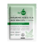 In’lief Hyaluronic Acid 0.1% & Aloe Vera 0.5% Hydrating Facial mask (1 Pc) - Sleeve Design by Nari Haat, Indian eth...