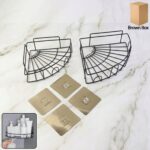 2 Pc Shower Caddy Corner for holding and storing various household stuffs and items etc. - Front View by Nari Haat, I...