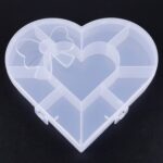 Heart-Shaped Plastic Bead Storage Organizer Box (1 Pc) - Full Detail by Nari Haat, Indian ethnic wear, women clothing...