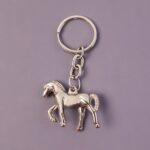 Premium Metallic Horse Shape Keychain (1 Pc) - Back View by Nari Haat, Indian ethnic wear, women clothing, designer suit