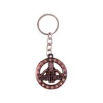 Decorative Metal “Jai Shree Shyam” Keychain (1 Pc) - Sleeve Design by Nari Haat, Indian ethnic wear, women clothi...