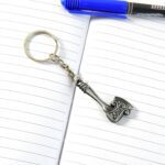 Stylish Axe Shape Metal Keychain (1 Pc) - Neckline Detail by Nari Haat, Indian ethnic wear, women clothing, designer ...