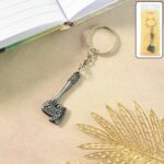 Stylish Axe Shape Metal Keychain (1 Pc) - Front View by Nari Haat, Indian ethnic wear, women clothing, designer suit