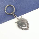 Stylish Metal Lion Head Keychain (1 Pc) - Back View by Nari Haat, Indian ethnic wear, women clothing, designer suit