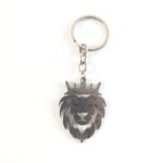 Stylish Metal Lion Head Keychain (1 Pc) - Sleeve Design by Nari Haat, Indian ethnic wear, women clothing, designer suit