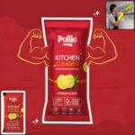 Pollic Kadam Concentrated Kitchen Surface Cleaner Sachet - Front View by Nari Haat, Indian ethnic wear, women clothin...