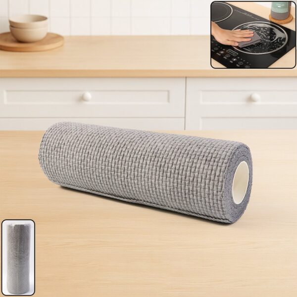 Disposable Kitchen Cleaning Cloth Roll – 25 Sheets (23x19 cm) - Front View by Nari Haat, Indian ethnic wear, women ...