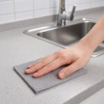 Disposable Kitchen Cleaning Cloth Roll – 25 Sheets (23x19 cm) - Back View by Nari Haat, Indian ethnic wear, women c...